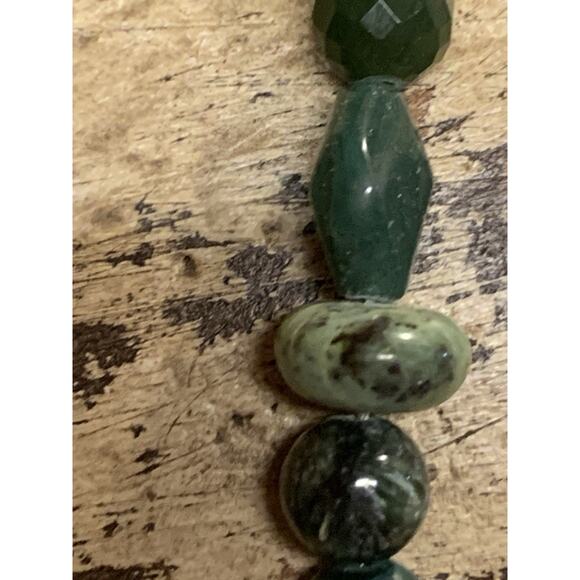 Carolyn Pollack Necklace & Pendant Set Multi Kinds of Green Stones & Shades - Picture 7 of 13
